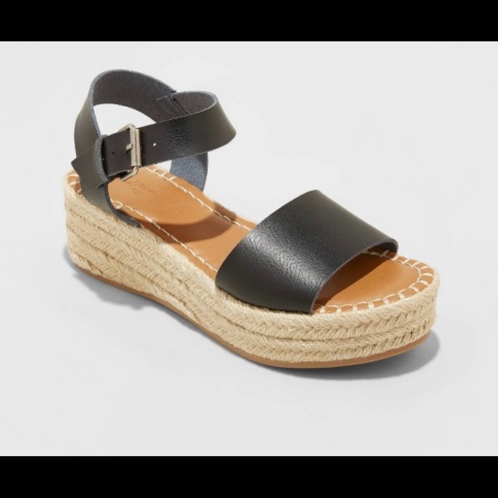 Universal Thread Rae Espadrille Platform Black - Picture 3 of 6